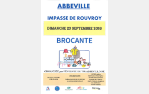 BROCANTE - Le dimanche 23 septembre 2018