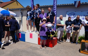 L'équipe DAMES avec Sabine, Virginie et Elodie. Bravo les filles !!!